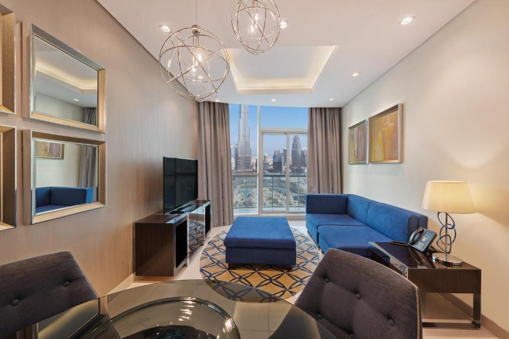 Two Bedroom Suite with Private Balcony - Burj Khalifa & Fountain View - Image 1