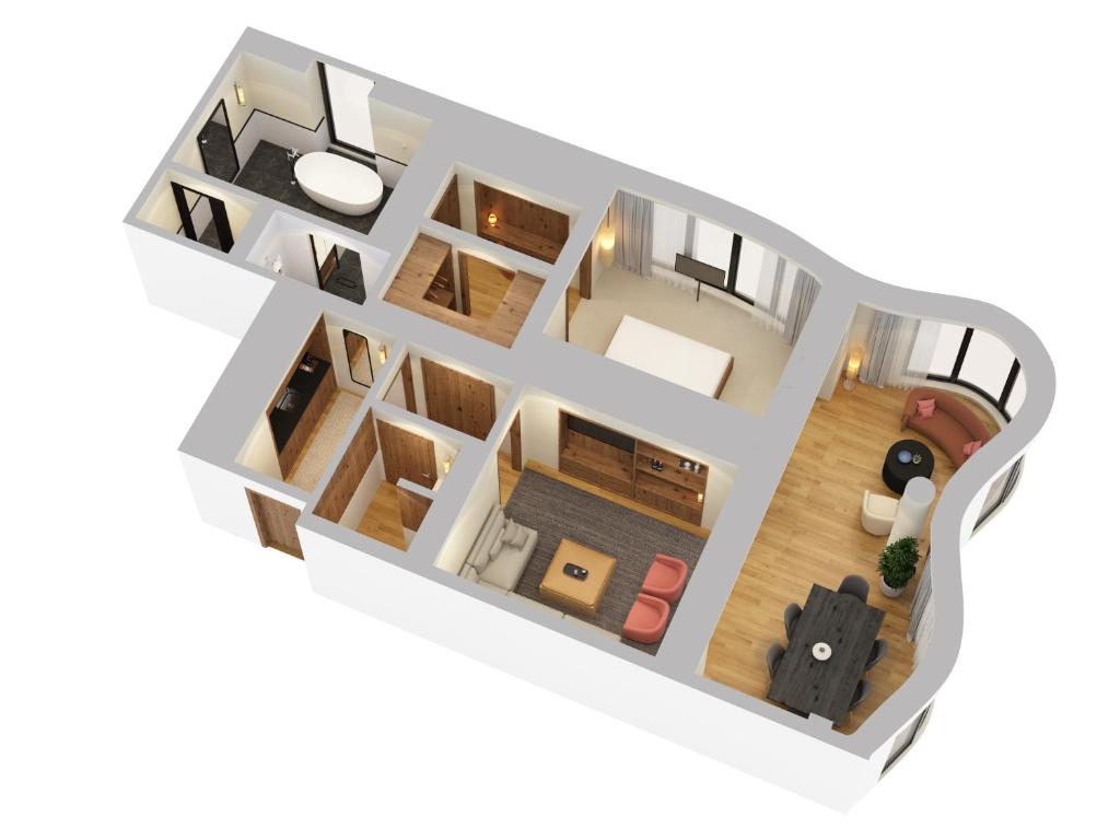 Corner One-Bedroom King Suite - Image 4