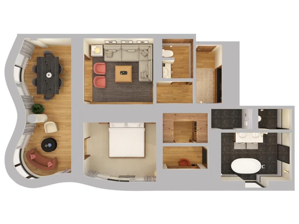 Corner One-Bedroom Suite, ADA - Image 4