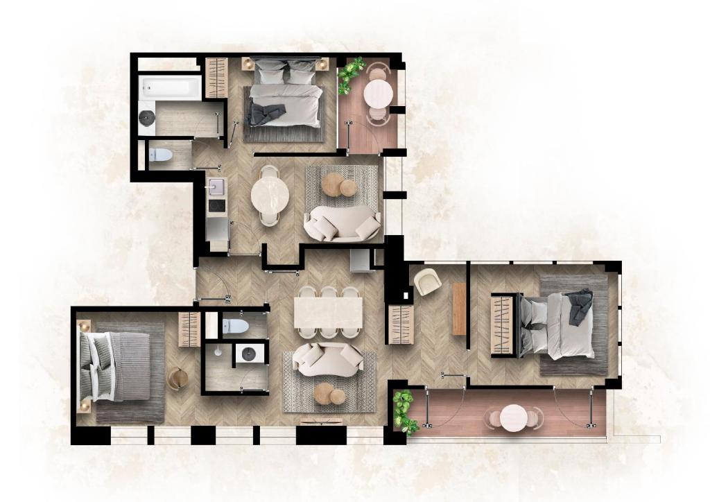 Three-Bedroom Apartment - Image 14