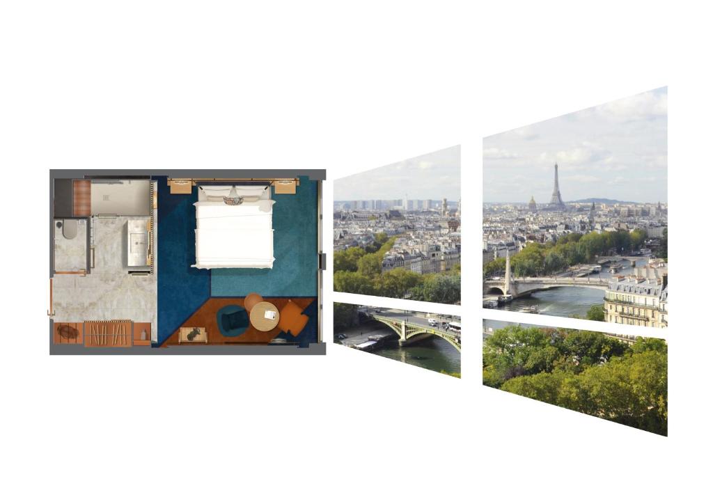 Iconic Paris Skyline room - River Seine and Eiffel Tower view - Image 1